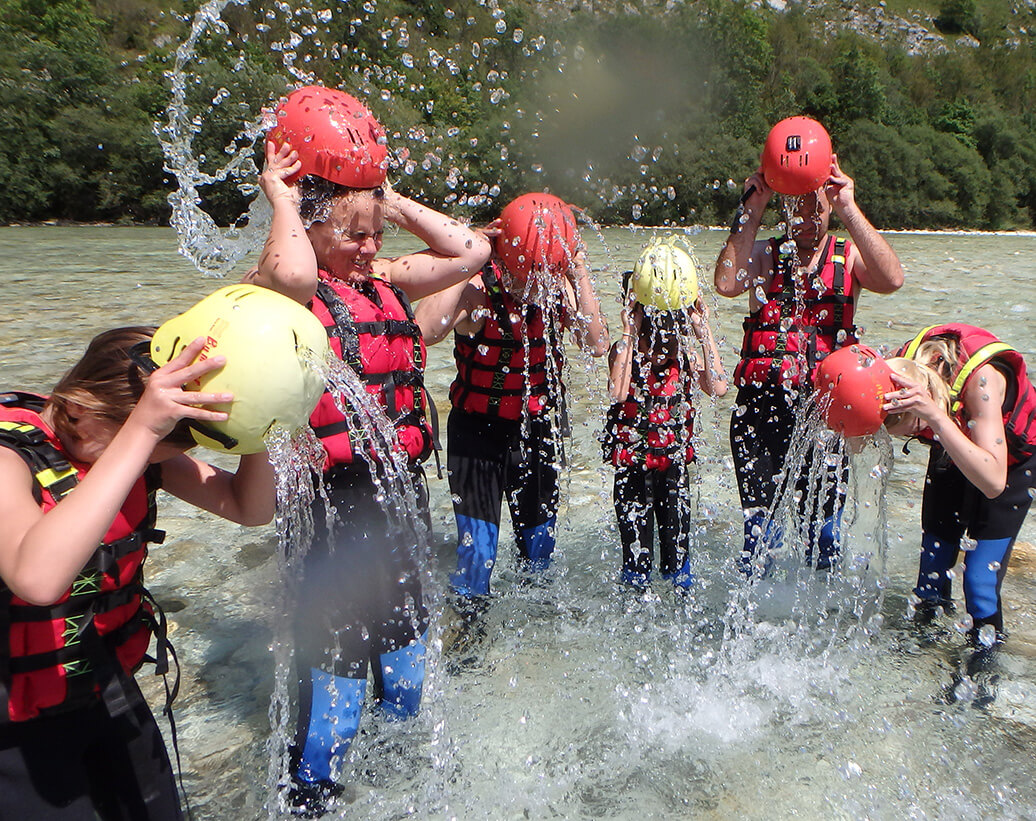 Family rafting with kids on Soča river | Rafting Slovenia